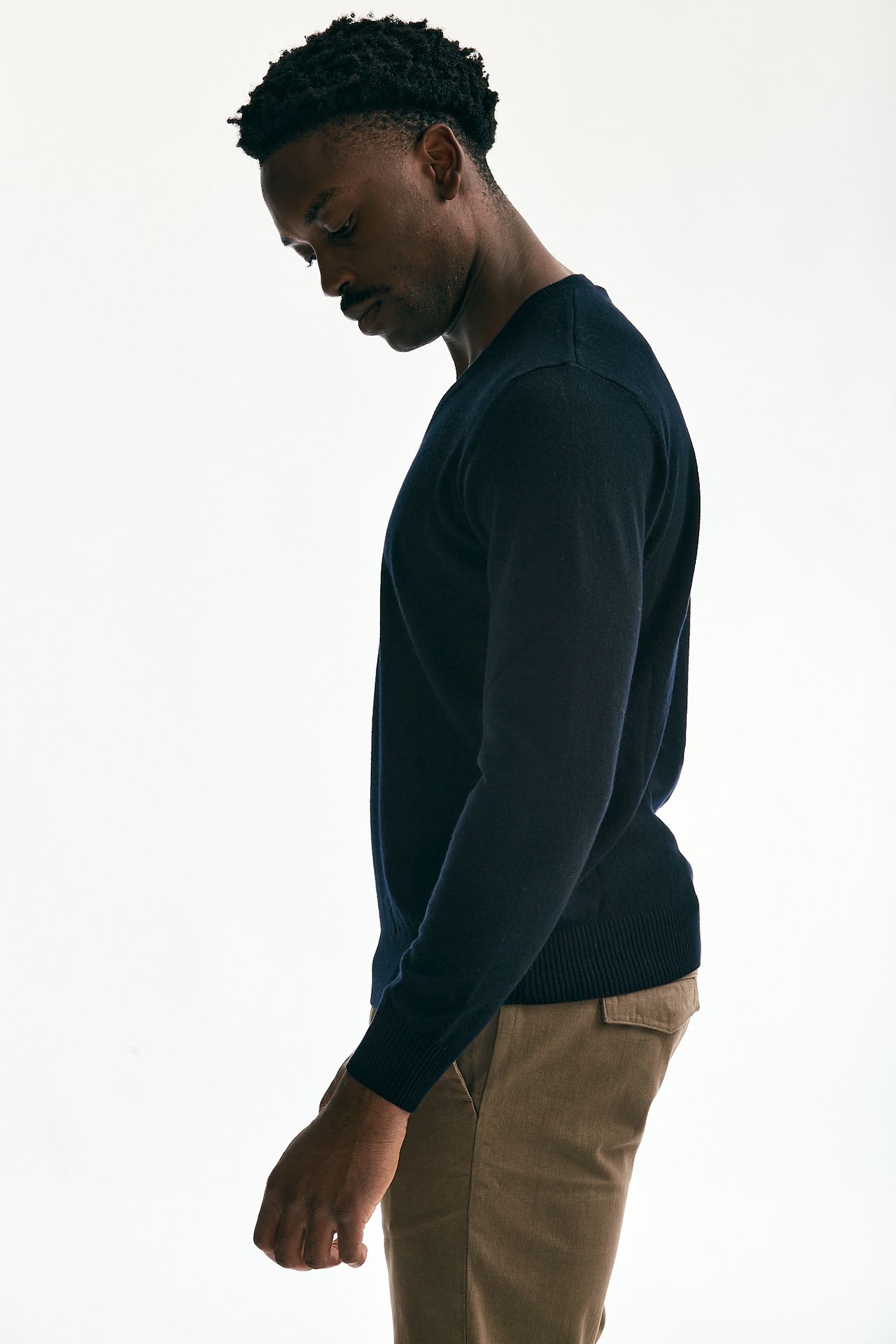 Maglia in cashmere blu