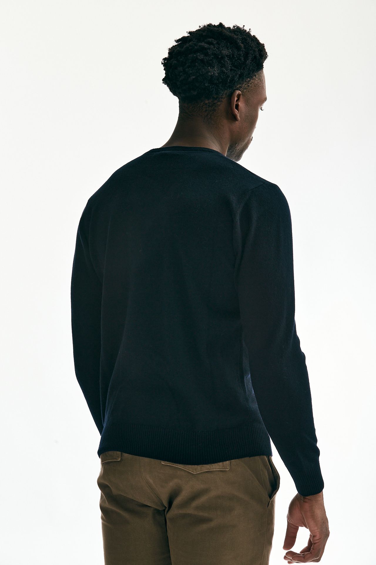 Maglia in cashmere blu