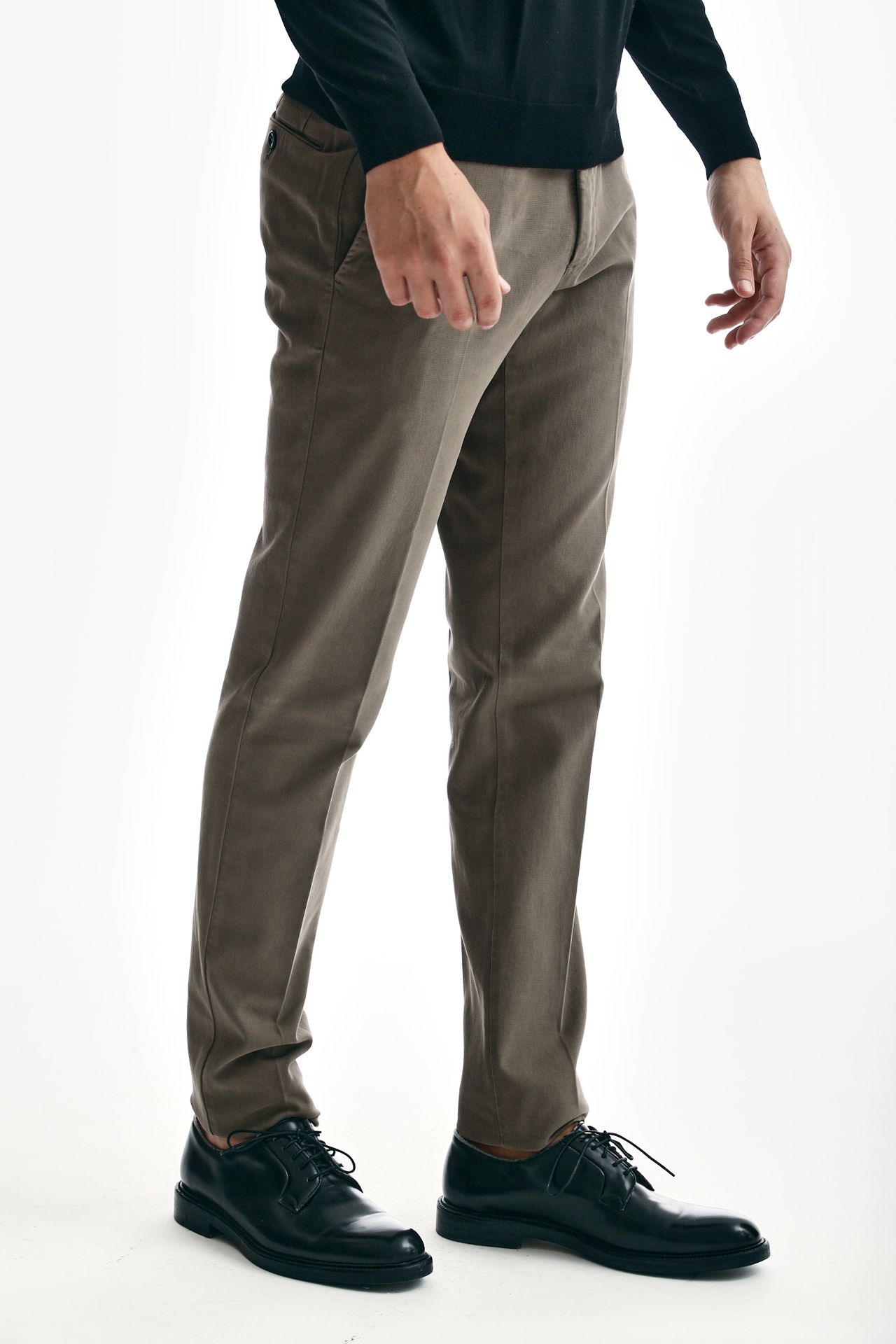 Pantalone SUPER SLIM FIT tortora