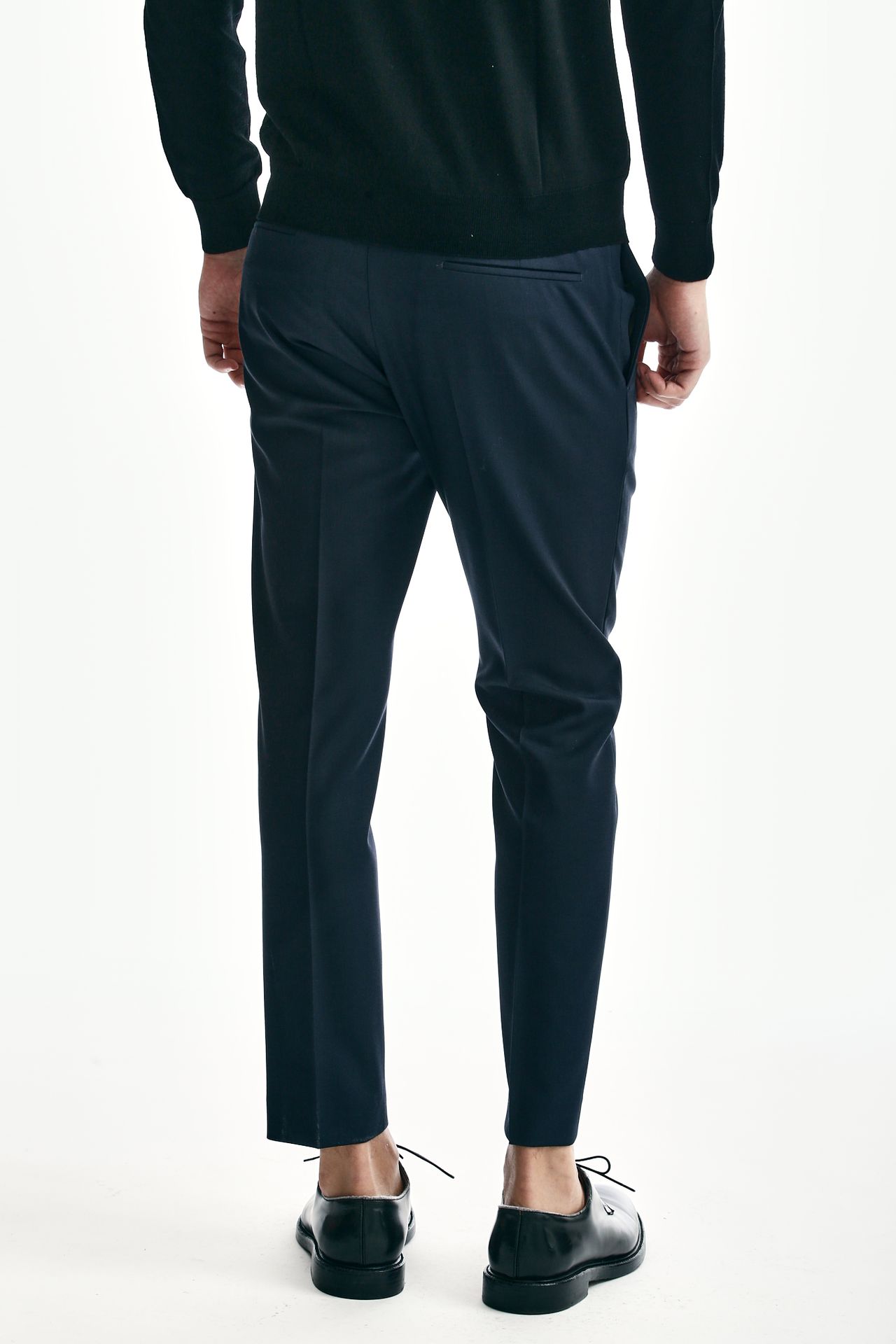 Pantalone EDGE-DIECI in lana blu