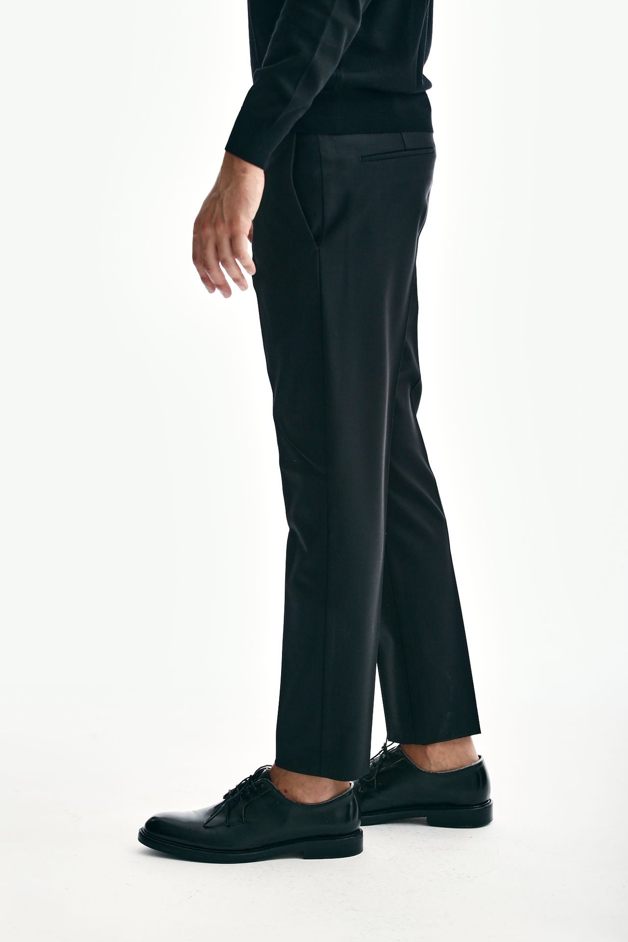 Pantalone EDGE-DIECI in lana nero