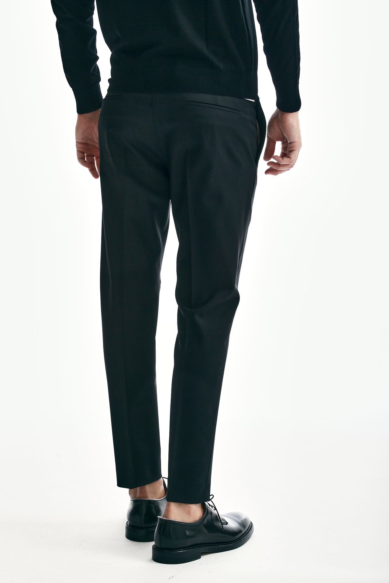 Pantalone EDGE-DIECI in lana nero