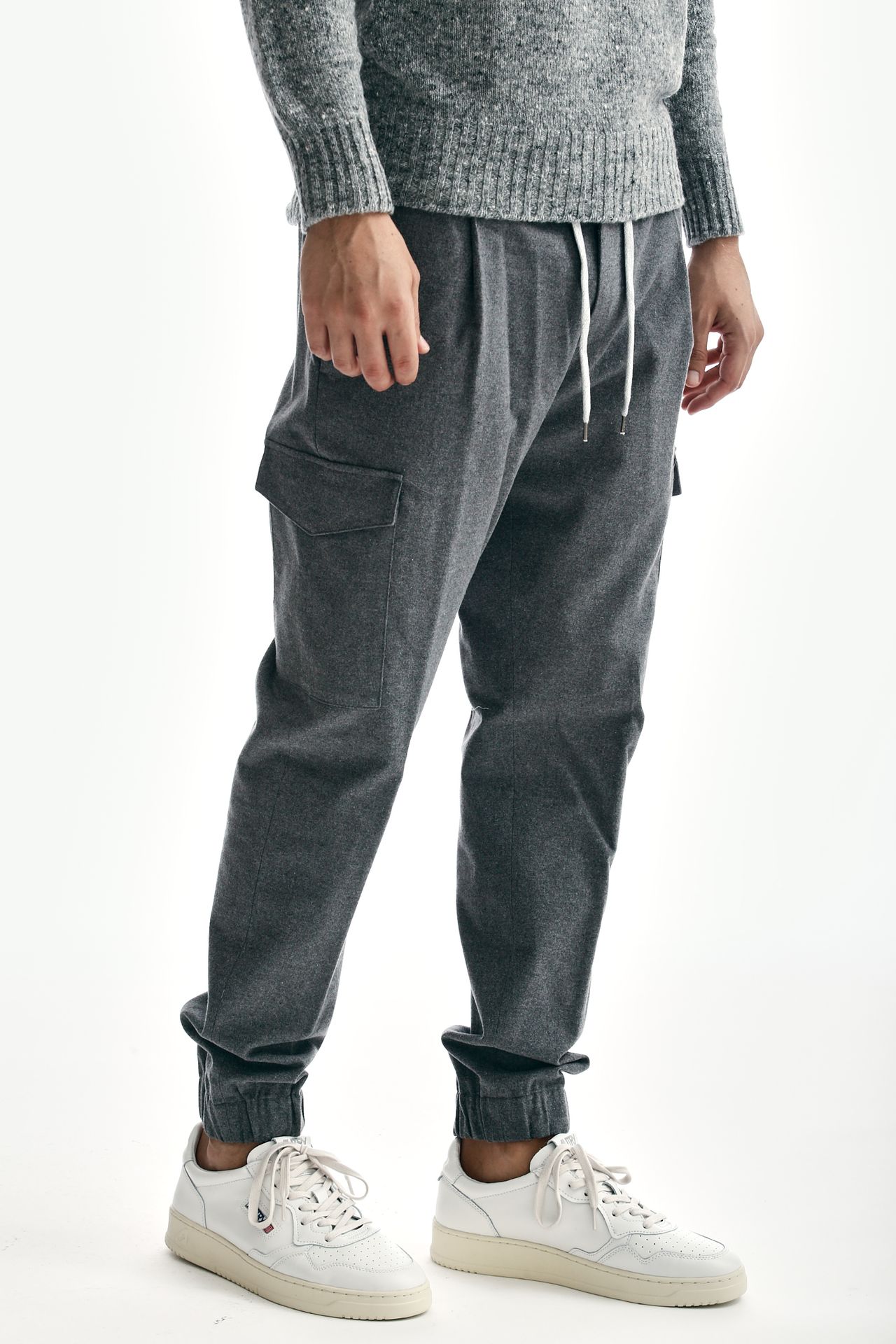 Pantalone SOFT FIT in cotone grigio