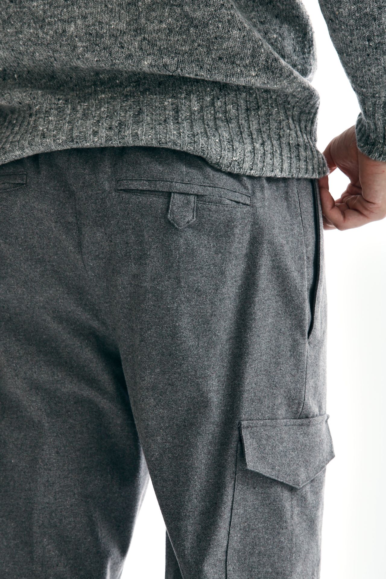 Pantalone SOFT FIT in cotone grigio