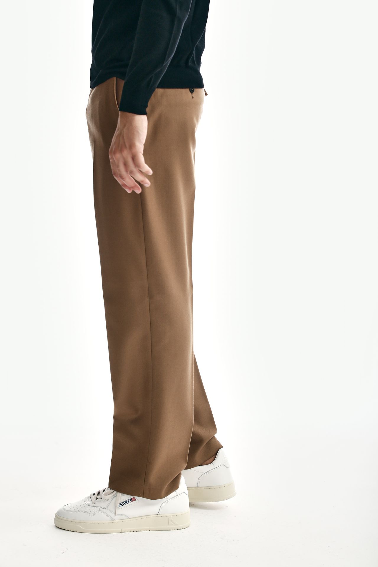 Pantalone EDGE-MICHAEL in lana bruciato