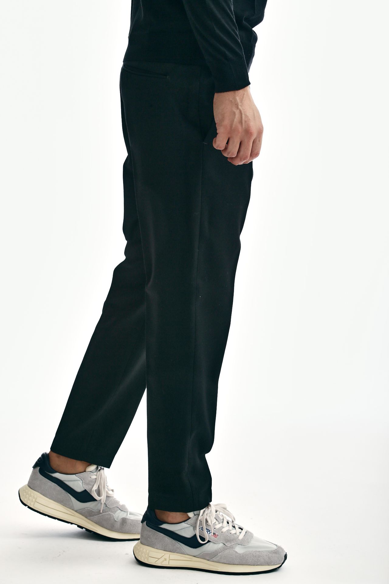 Pantalone EDGE REBEL in lana nero