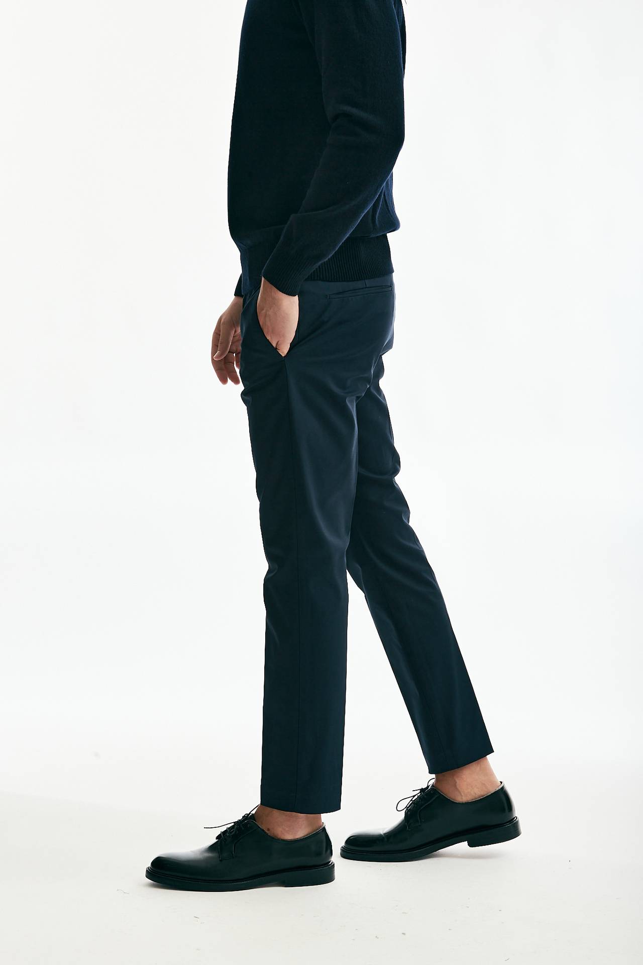 Pantalone EDGE DIECI in cotone tecnico stretch blu