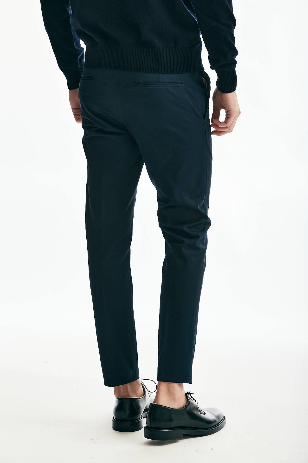 Pantalone EDGE DIECI in cotone tecnico stretch blu