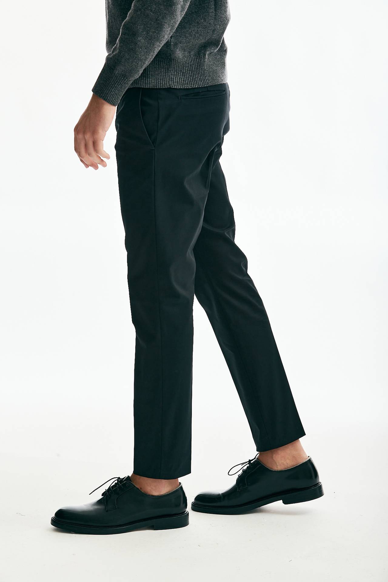 Pantalone EDGE DIECI in cotone tecnico stretch nero