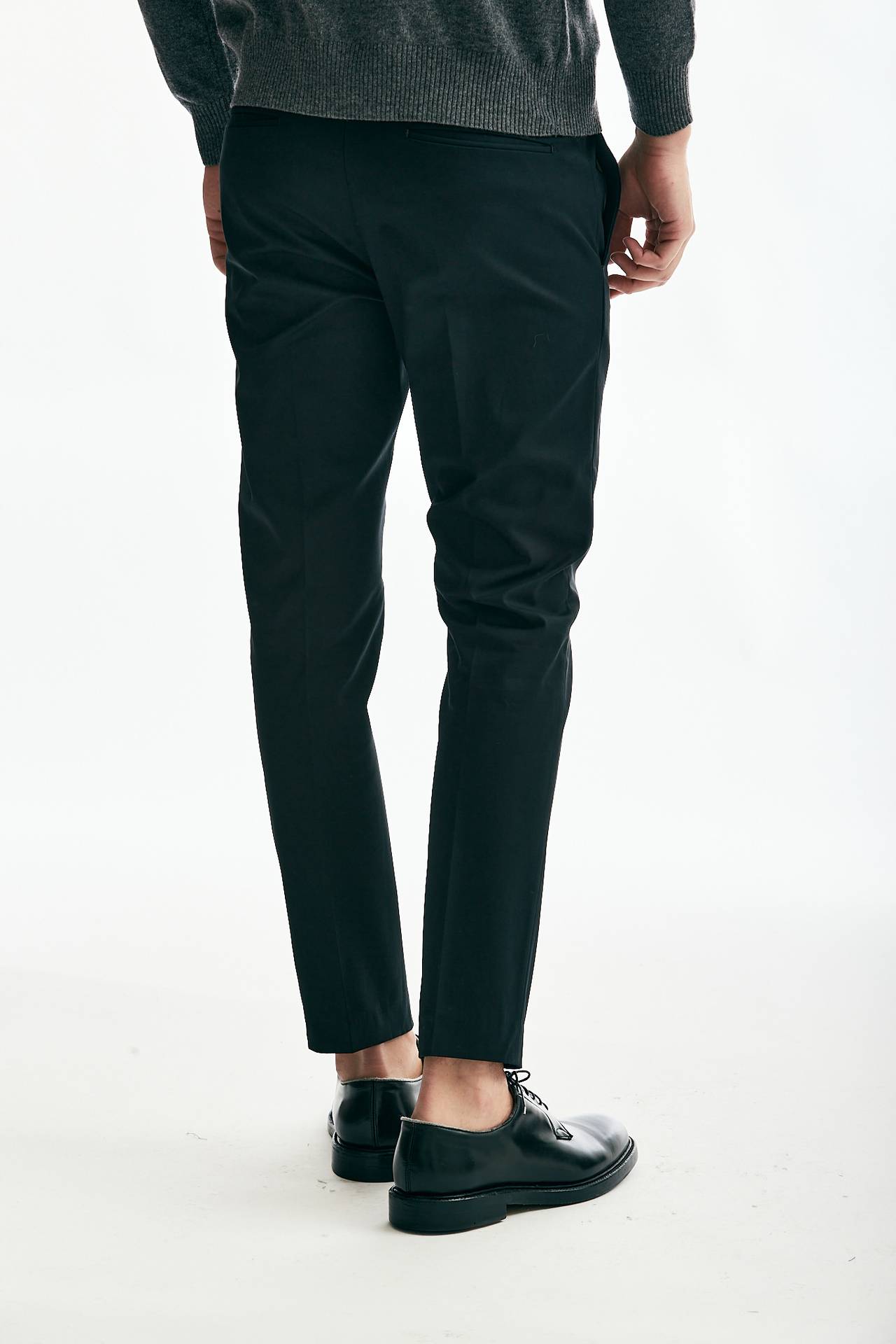 Pantalone EDGE DIECI in cotone tecnico stretch nero