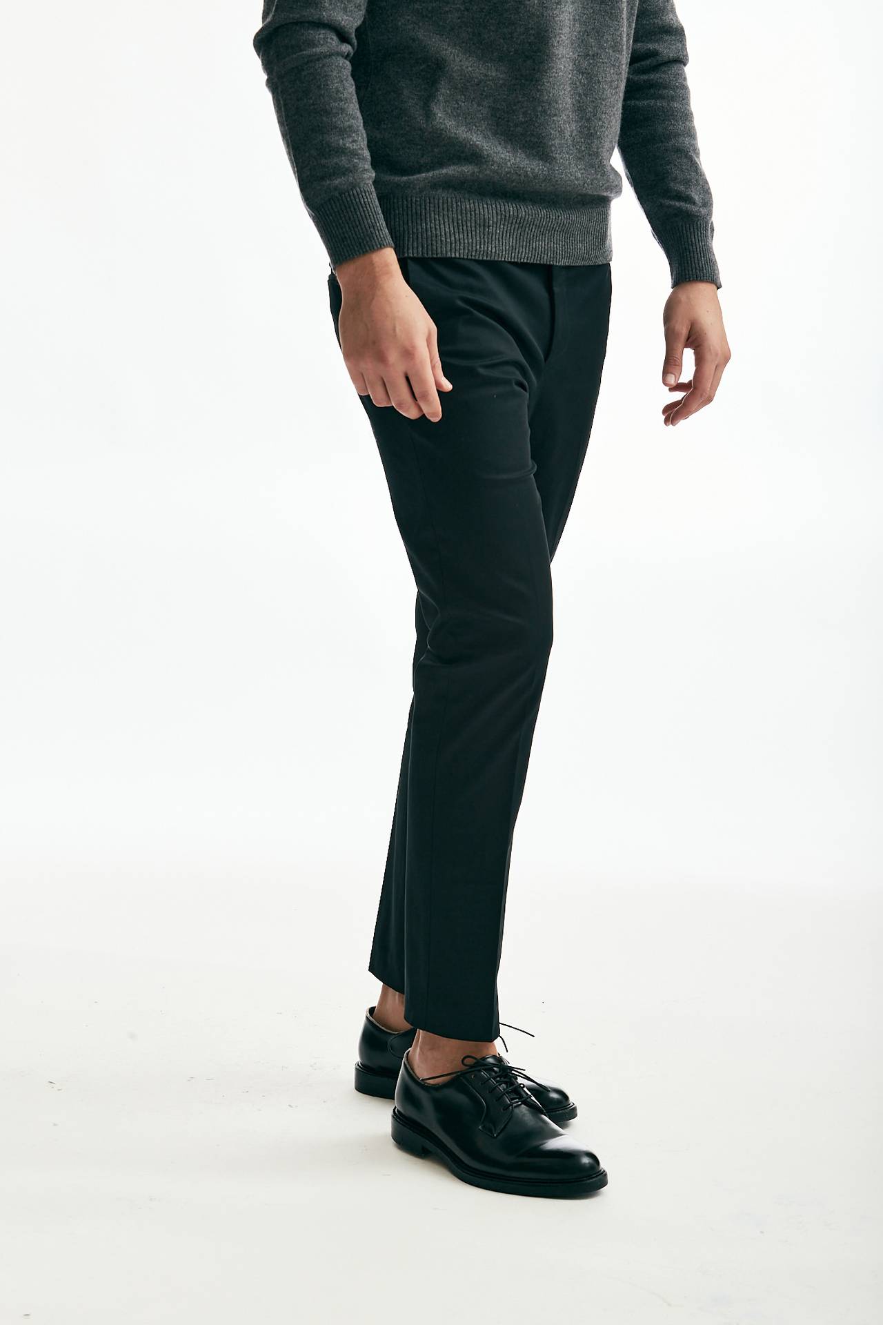 Pantalone EDGE DIECI in cotone tecnico stretch nero