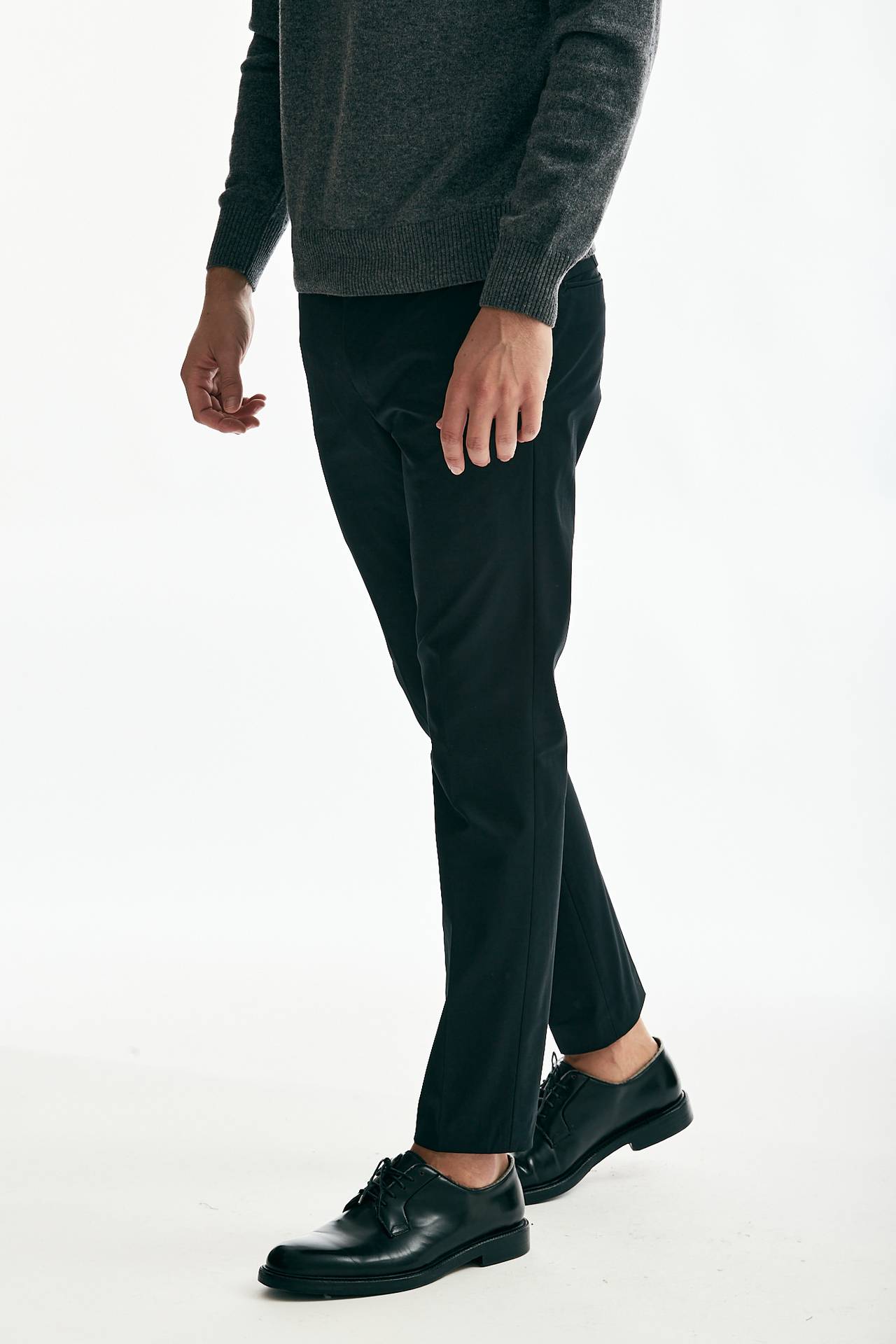 Pantalone EDGE DIECI in cotone tecnico stretch nero