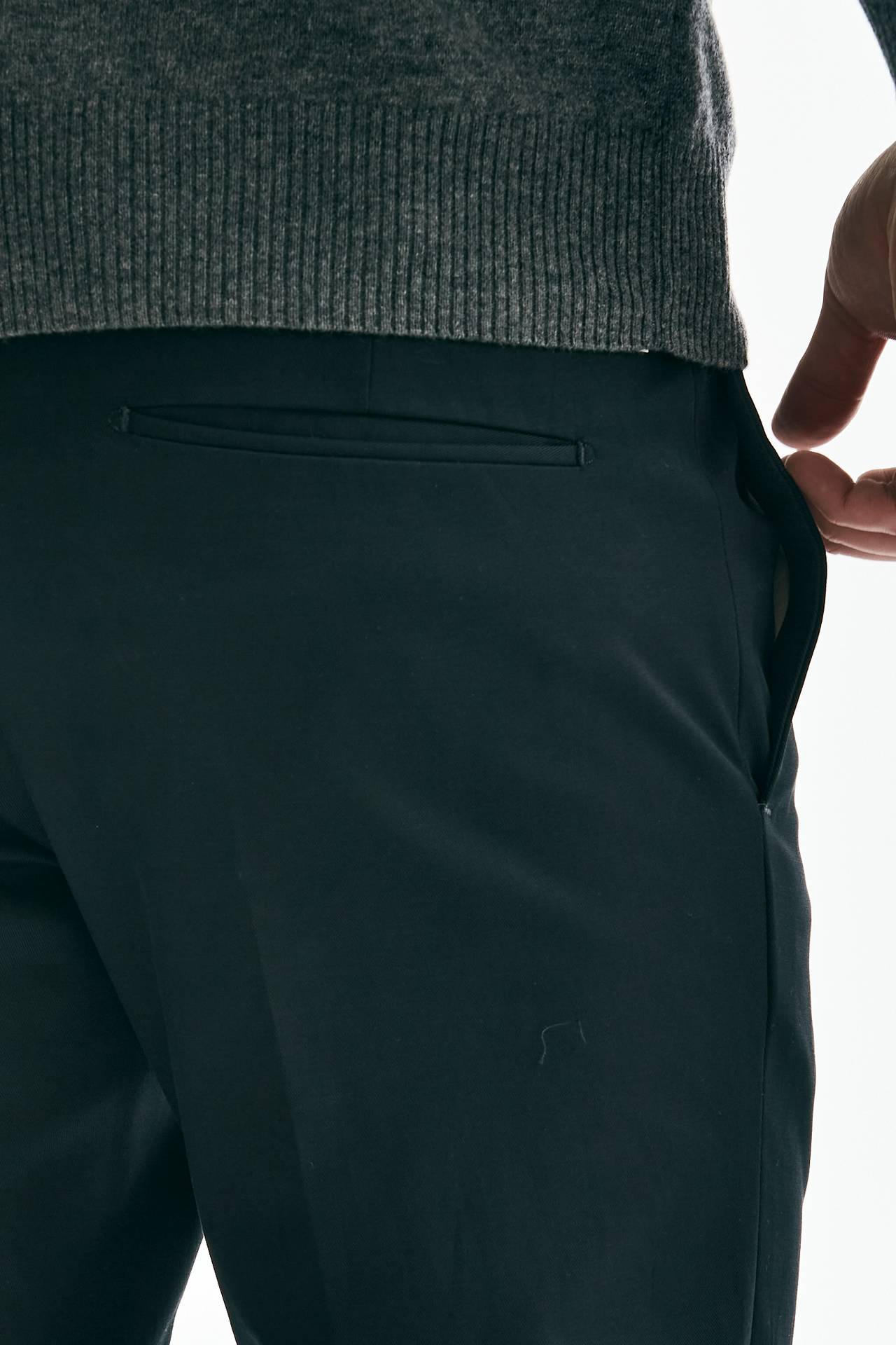 Pantalone EDGE DIECI in cotone tecnico stretch nero