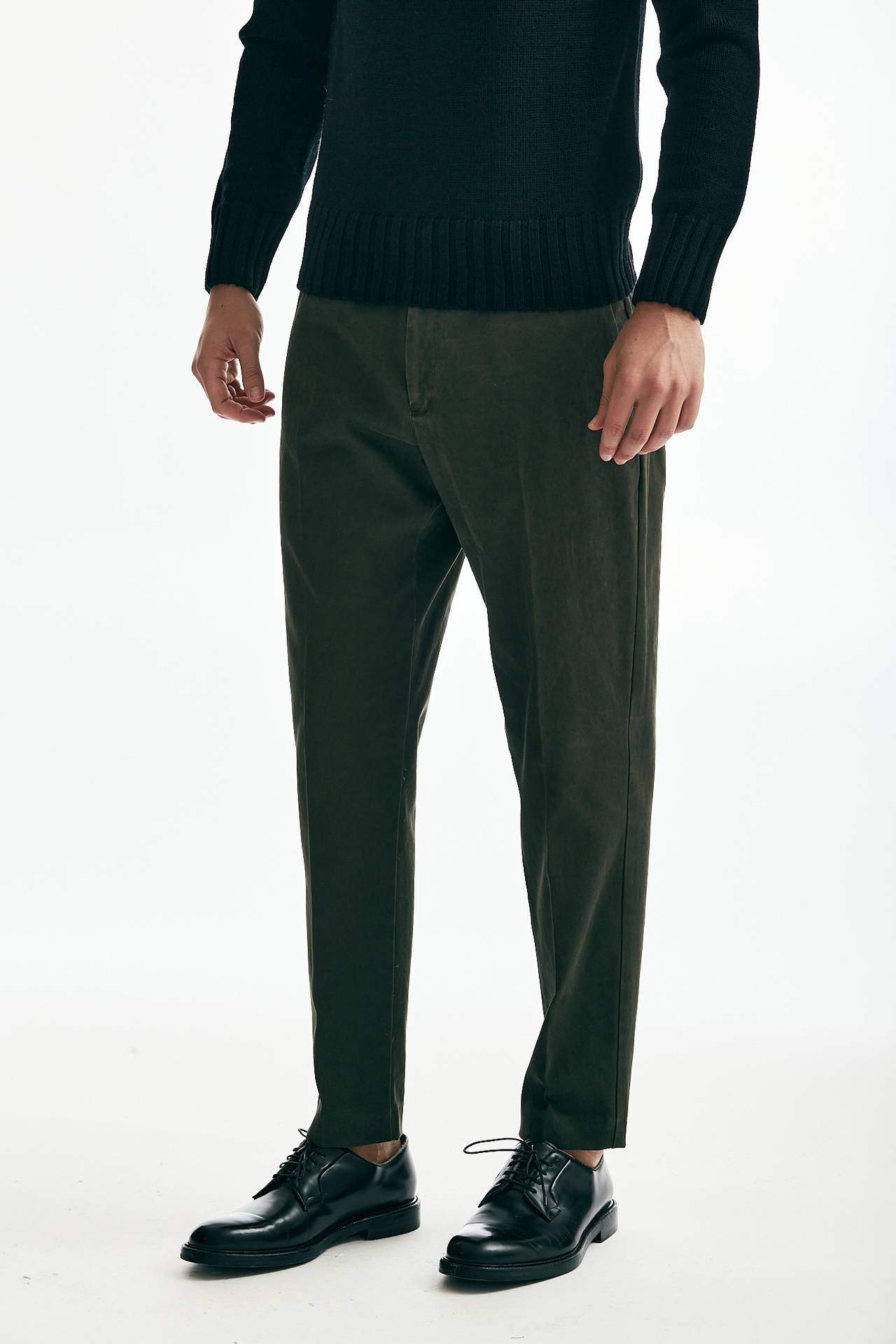 Pantalone EDGE REBEL in cotone lavato stretch verdone