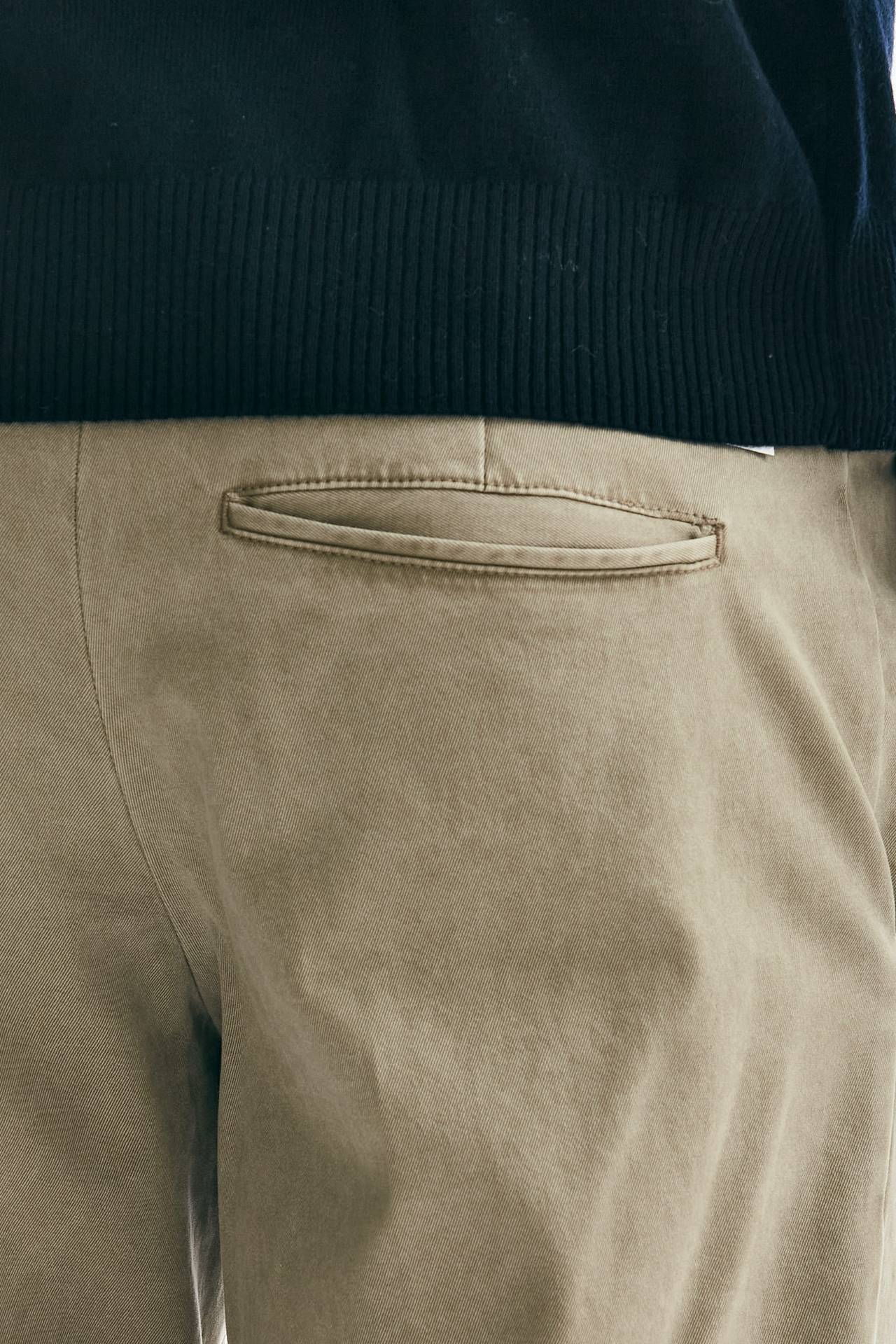 Pantalone edge rebel in lana ferma beige