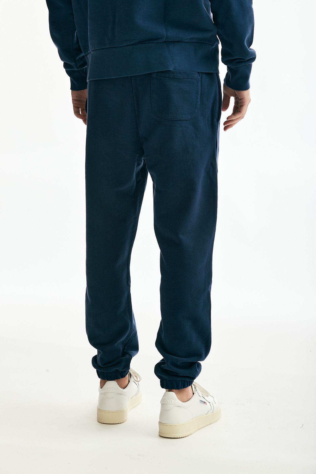 Pantalone in cotone lavato blu